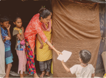 Women empowered through employment at Samya India community kitchen